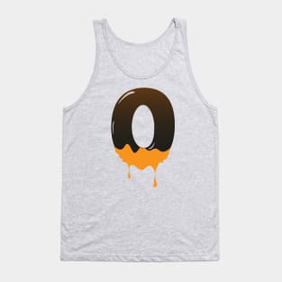 Chocolate Alphabet Letter O Tank Top